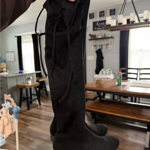 NOBO Black Over-the-Knee Boots